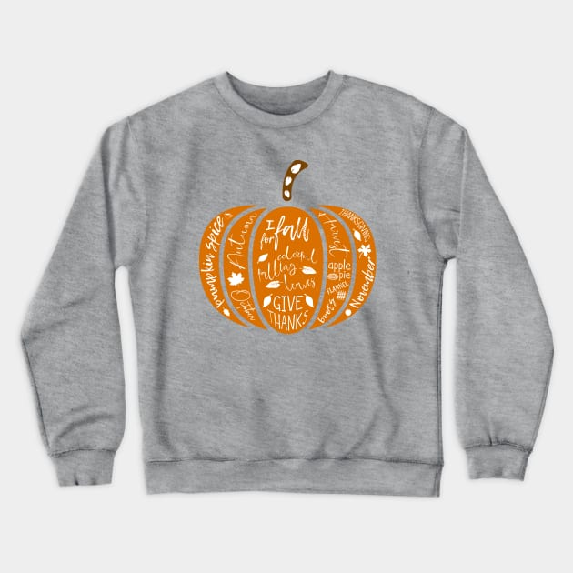 Fall Pumpkin Crewneck Sweatshirt by timlewis